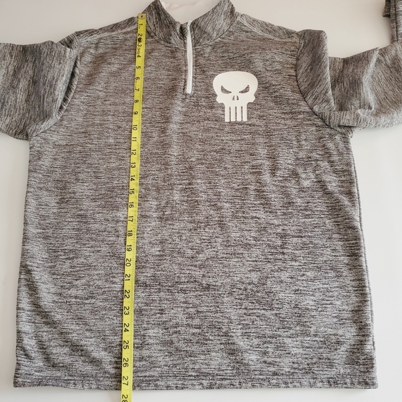 Marvel Punisher 1/4 Zip Pullover Size M (38/40) *7101 - Picture 8 of 9
